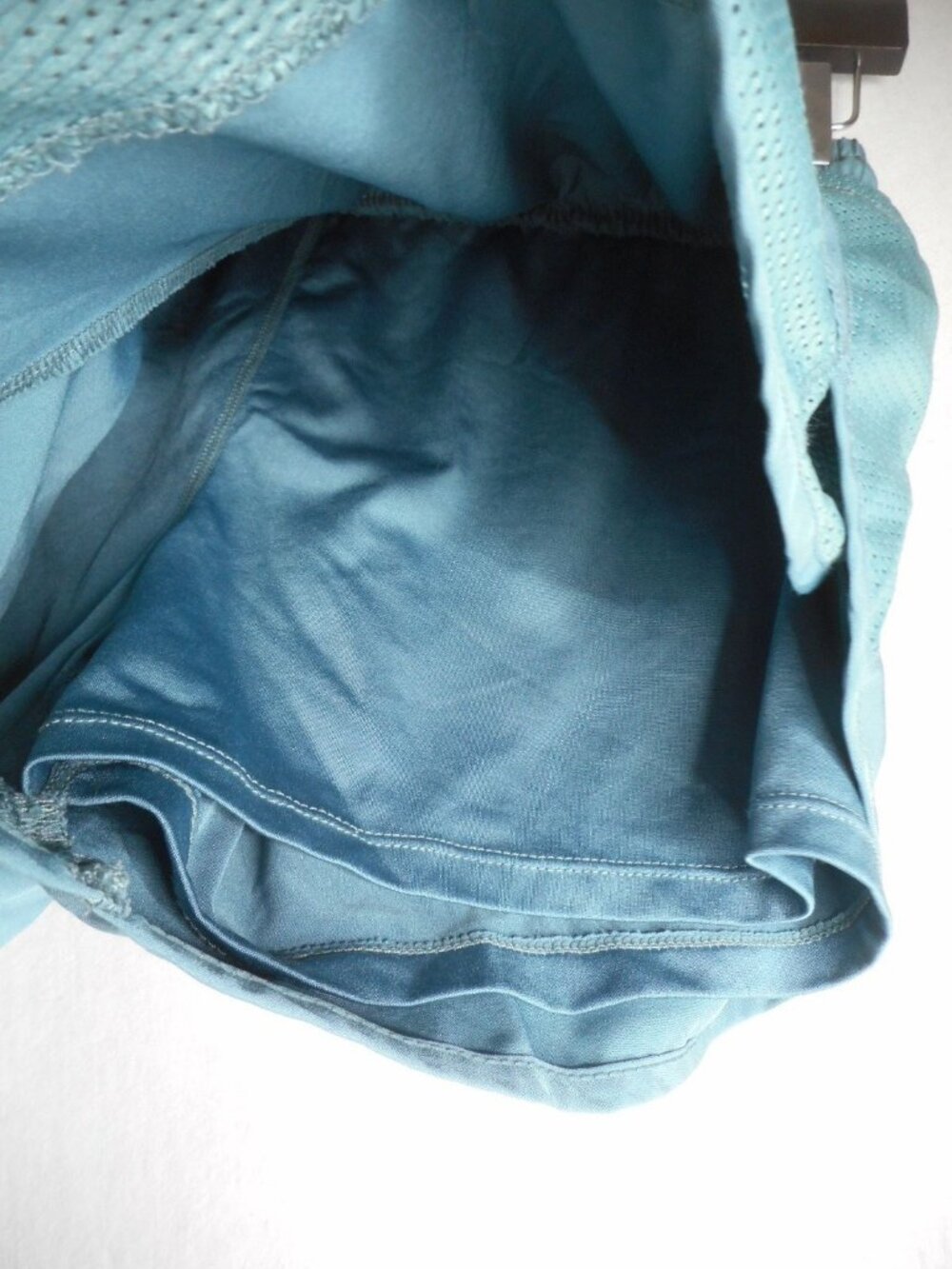 sage green running Shorts  elastic drawstring waist sz L - Picture 2 of 4
